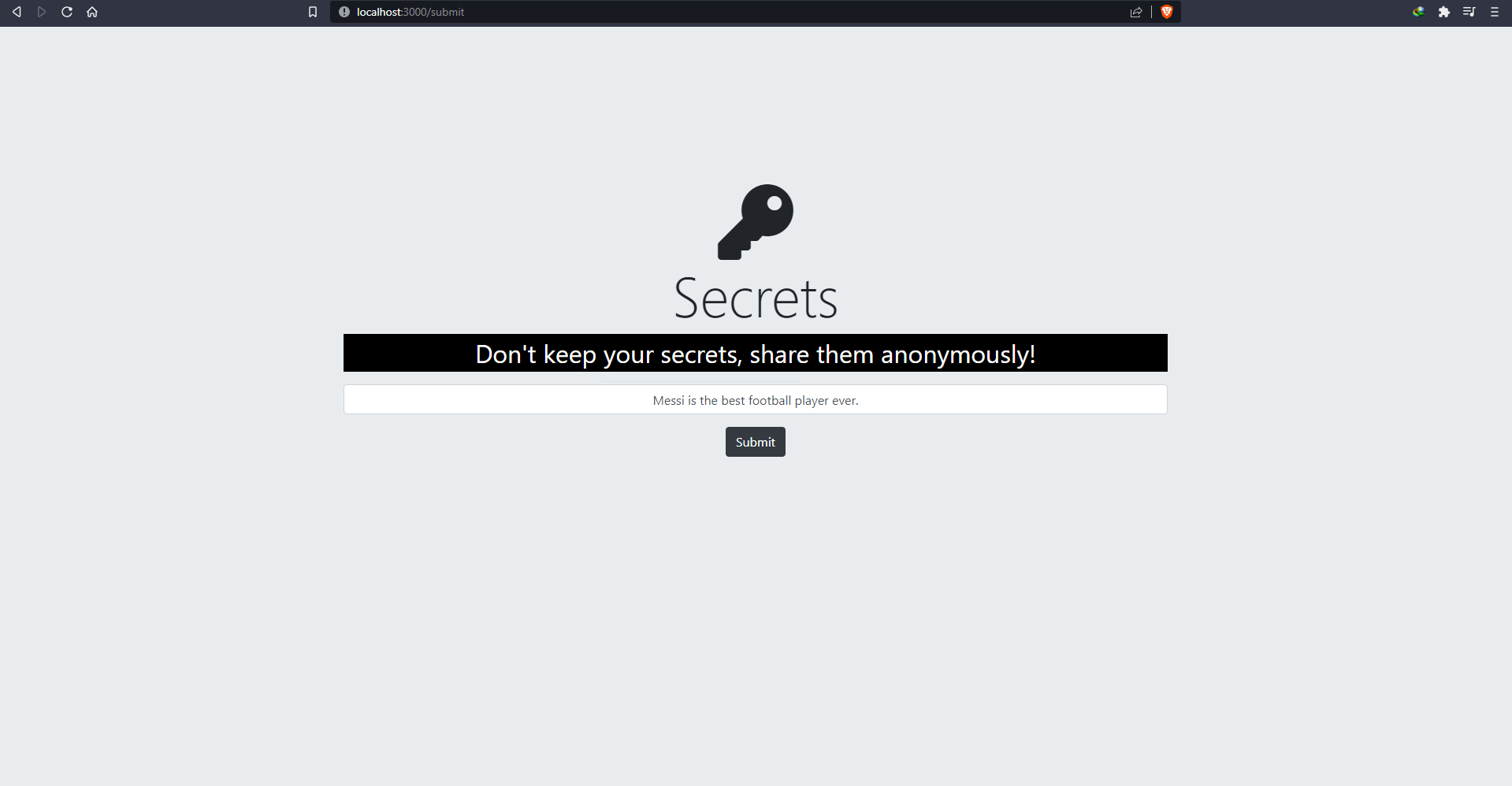 Secrets App